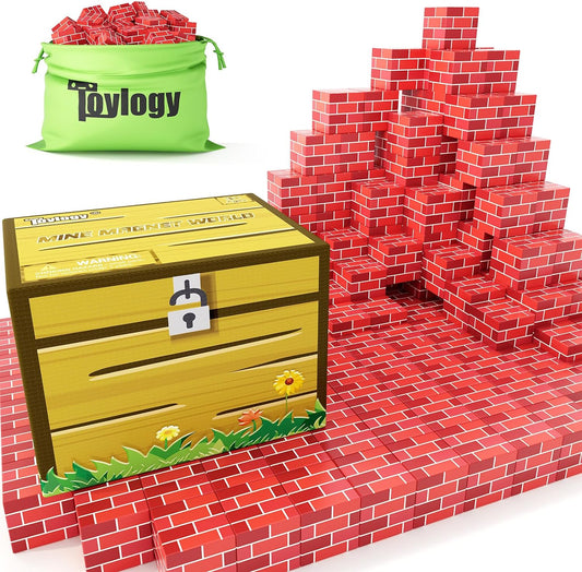 Magnetic Blocks Build Mine Magnet World® Brick Edition, Magnetic Toys for Boys & Girls Age 3-4 4-5 6-8, STEM Montessori Sensory Toys for Toddlers Gifts for 3+ Years Old Girls Boys